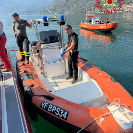 Recuperato a 288 metri il corpo del turista annegato nel lago di Como
