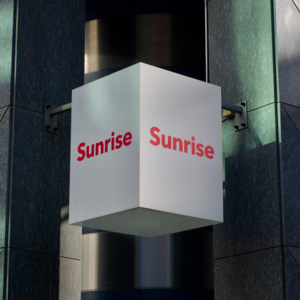 Sunrise intende tagliare fino a 450 posti di lavoro
