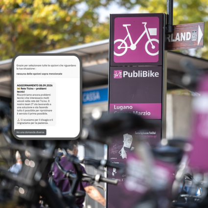Fatale l'aggiornamento software: bikesharing in tilt in tutto il Cantone