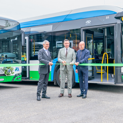 AMSA inaugura i primi bus elettrici, Marchesi al debutto ufficiale