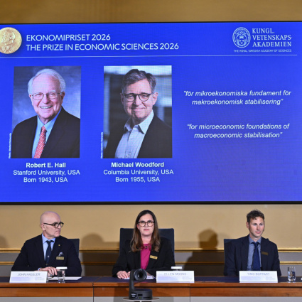 Premio Nobel per l'economia agli americani Hall e Woodford