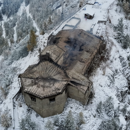 Incendio al Kehlsteinhaus: il fuoco si è riacceso