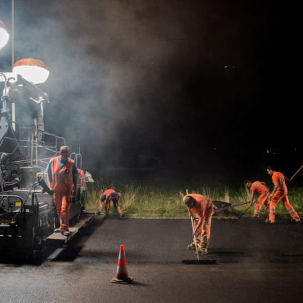 Lavori notturni per cinque notti a Loreto