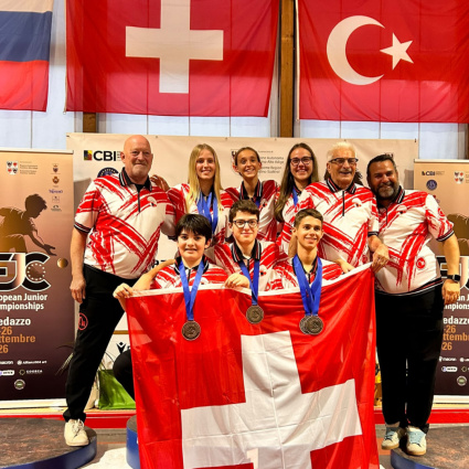 Europei giovanili di bocce, la Svizzera conquista cinque medaglie