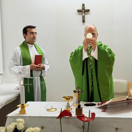 Il Papa ha celebrato messa, la prima dopo l'operazione