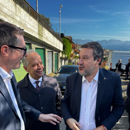 Salvini, Pisani e Molteni, tutti insieme sul lago di Como