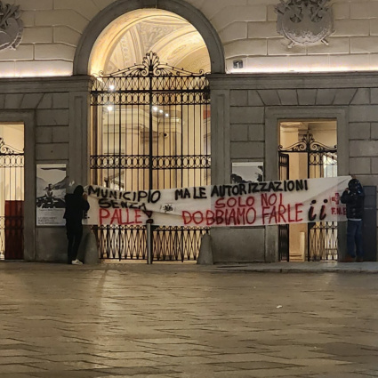 Striscioni provocatori: blitz nella notte
