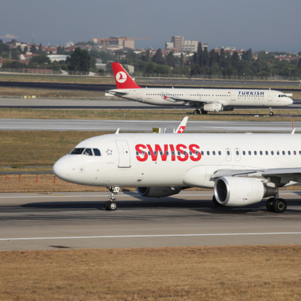 Swiss impiega meno aerei di compagnie terze