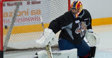 Prime parate di Roberto Luongo alla Resega