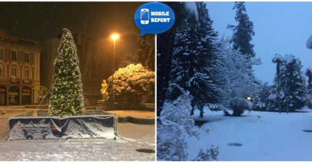 Tutto il Ticino sotto la neve, disagi sulle strade