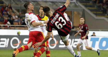 Festa Benevento in casa Milan