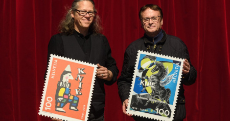 Due francobolli per i 100 anni del Circo Knie