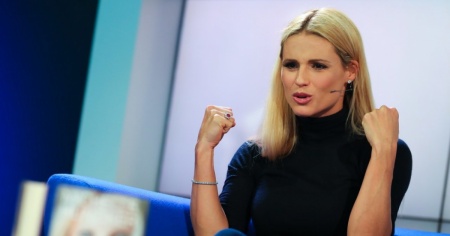 Michelle Hunziker scatenata sulla neve con Serena Autieri