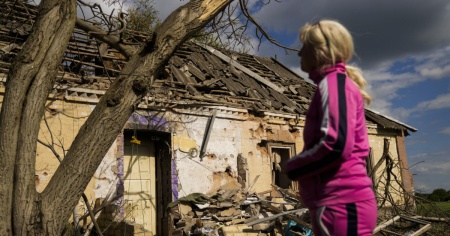 Iryna era nella sua casa con i figli, quando è stata bombardata