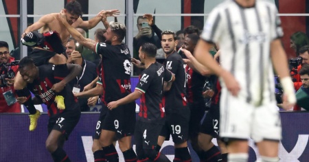 Juve battuta, il Milan vola momentaneamente in vetta