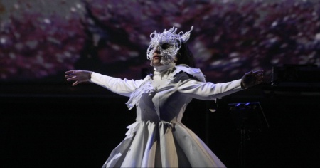 Björk a Zurigo, in un concerto multimediale
