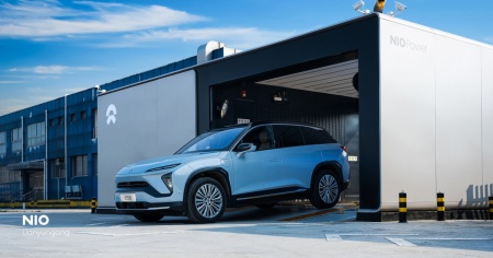 Battery swap, NIO testa la 3a generazione di stazioni di ricarica 