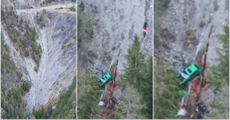 Nel burrone con l'auto, morta una coppia sul Passo del Forno