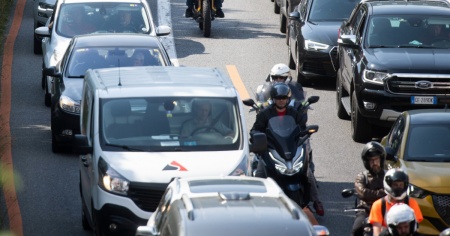 Code sull'A2 a causa di un incidente