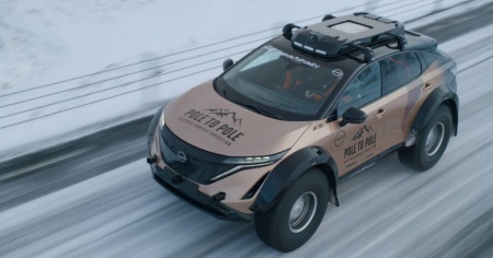 Nissan Ariya, il viaggio dall’Artide all’Antartide