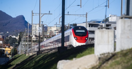 Traffico ferroviario interrotto fra Melide e Lugano