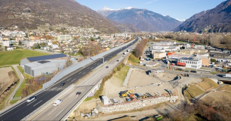 A2, riprendono i lavori tra Bellinzona sud e nord