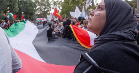 In piazza per chiedere il cessate il fuoco a Gaza