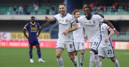 L'Inter passeggia al Bentegodi