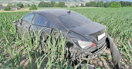 Schianto e ribaltamento nel campo di mais: danni per 57mila franchi
