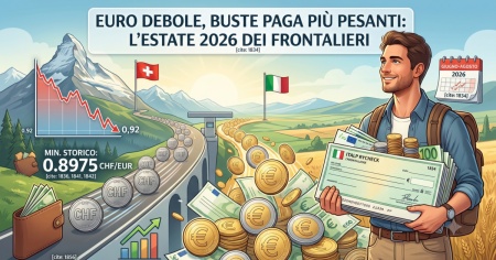 Euro debole, buste paga più pesanti