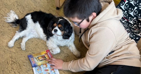Un cane tra i banchi: con Isotta la lettura diventa più facile