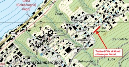 Via ai Monti chiusa per una mattina
