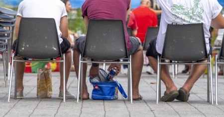 Svizzera-Algeria, in Piazza Manzoni alle 5 del mattino