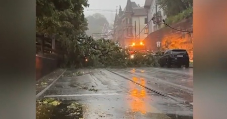 Un violento temporale colpisce la città di Zurigo