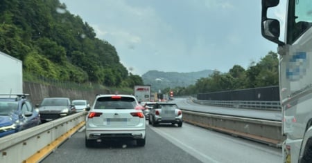 Incidente sull'A2, la coda inizia prima del previsto