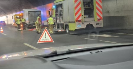 Panne sull'A2 nella galleria del Ceneri