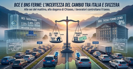 BCE e BNS ferme: cosa cambia per chi vive tra Italia e Svizzera