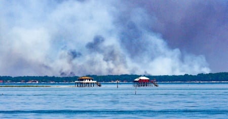 In fuga via mare dall'inferno di Cap Ferret, l'Europa brucia