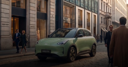Geely E2: piccola, elettrica, tecnologica
