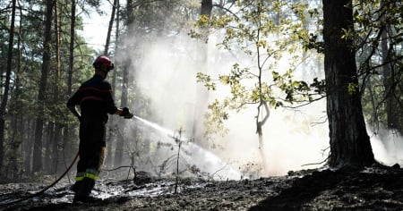 Incendi nel sud della Francia, mobilitati centinaia di pompieri