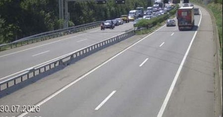 Incidente sull'A2, semafori accesi in direzione nord