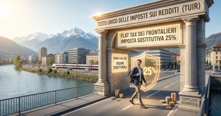La flat tax dei frontalieri entra nel Tuir. Stabile dal 2027