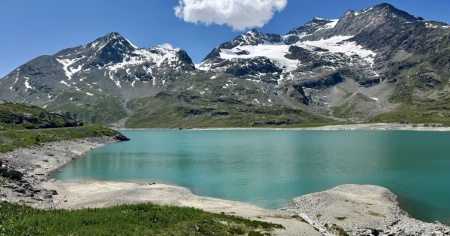 Lago Bianco, mai stato così basso dal 2005