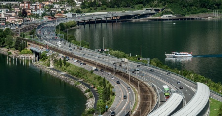 Chiusura notturna dell’uscita A2 di Melide/Bissone