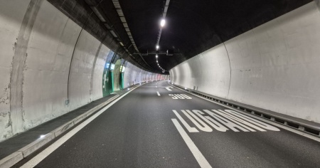 Nuova illuminazione Led nella galleria di Gentilino