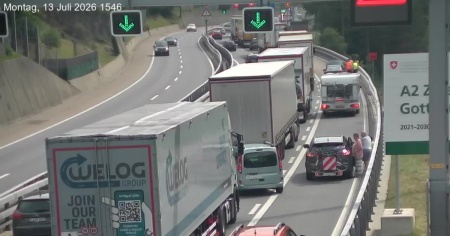 Oltre 12 chilometri di coda al San Gottardo, disagi in tutto il Ticino