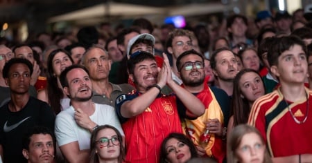 Spagna campione, i tifosi fanno festa