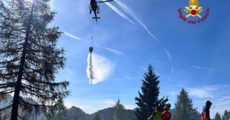 Incendi al confine con il Ticino