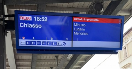 Guasto tra Chiasso e Lugano, ritardi e soppressioni