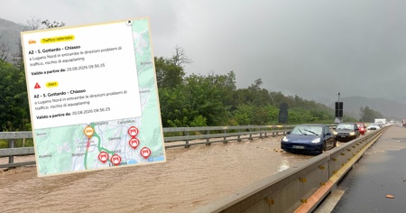 Un fiume sull'A2